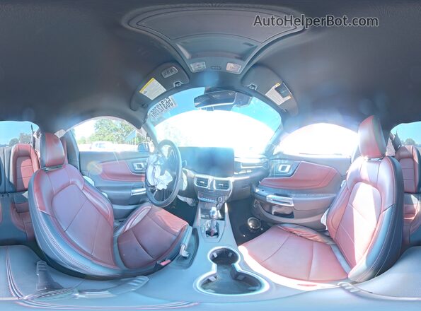 1FA6P8CF8R5424049 2024 FORD MUSTANG Silver Widok naklejki z numerem VIN
