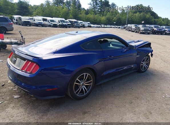 1FA6P8CF9G5227601 2016 FORD MUSTANG Синий Задняя правая четверть