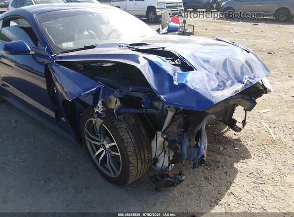 1FA6P8CF9G5227601 2016 FORD MUSTANG Синий Вид спереди