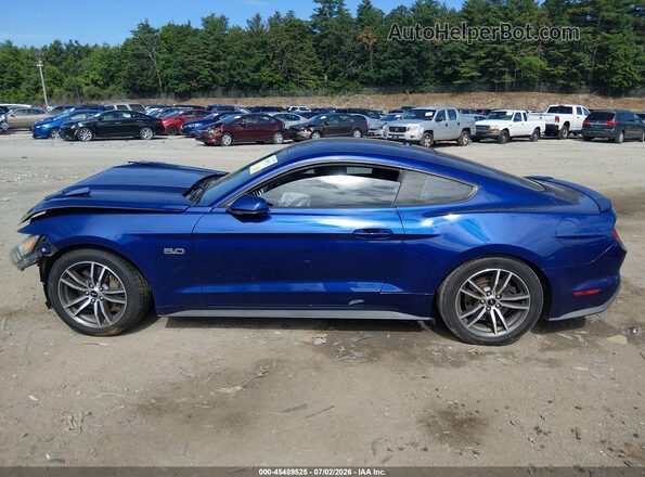 1FA6P8CF9G5227601 2016 FORD MUSTANG Синий Панорамный вид салона 360°