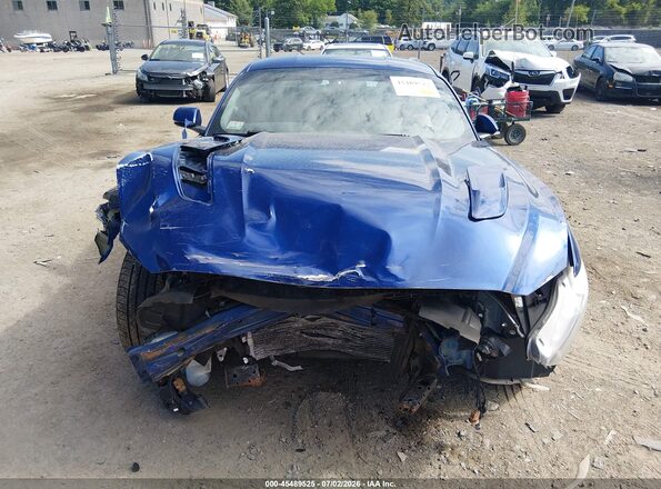 1FA6P8CF9G5227601 2016 FORD MUSTANG Синий Вид щитка приборов