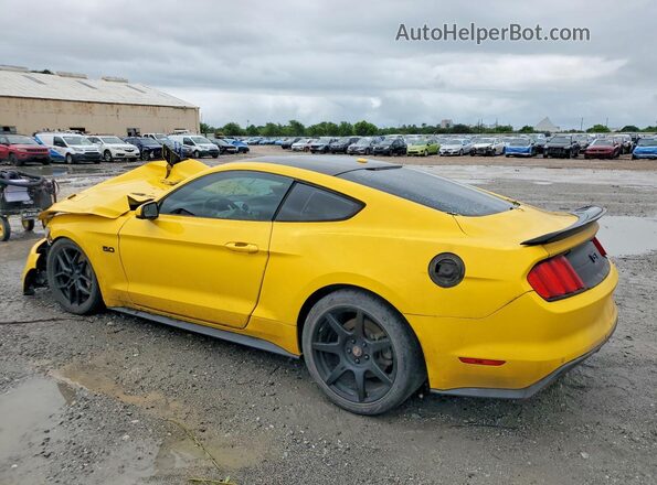 1FA6P8CF9G5283795 2016 FORD MUSTANG Yellow უკანა მარცხენა
