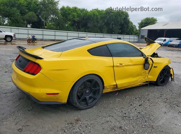 1FA6P8CF9G5283795 2016 FORD MUSTANG Yellow უკანა მარჯვენა