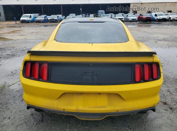 1FA6P8CF9G5283795 2016 FORD MUSTANG Yellow უკანა ხედი