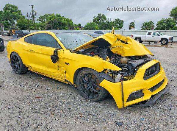 1FA6P8CF9G5283795 2016 FORD MUSTANG Yellow წინა მარჯვენა