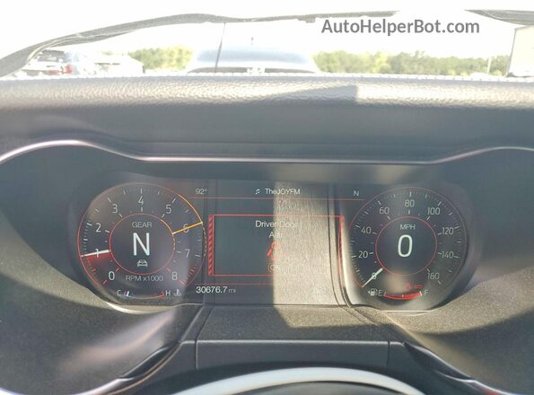 1FA6P8CF9K5174052 2019 FORD MUSTANG Серебряный Вид щитка приборов