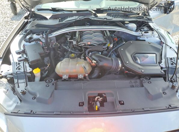 1FA6P8CF9K5174052 2019 FORD MUSTANG Серебряный Вид задней части салона