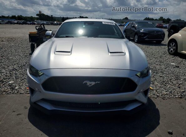 1FA6P8CF9K5174052 2019 FORD MUSTANG Серебряный Вид спереди