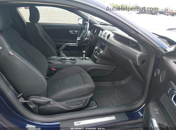1FA6P8CF9L5186316 2020 FORD MUSTANG Синий Вид салона спереди