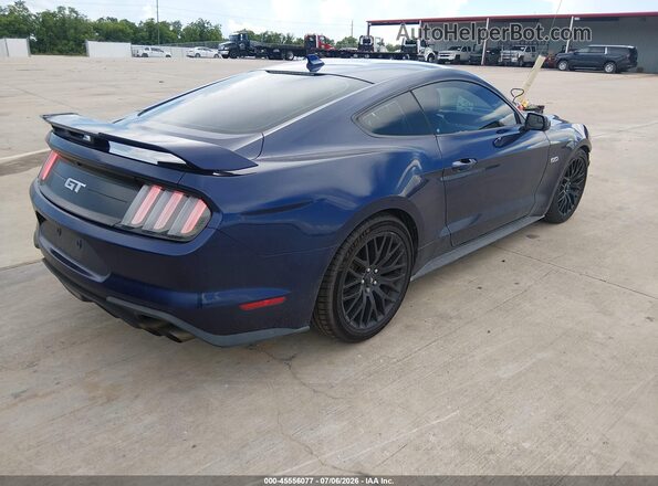 1FA6P8CF9L5186316 2020 FORD MUSTANG Синий Задняя правая четверть