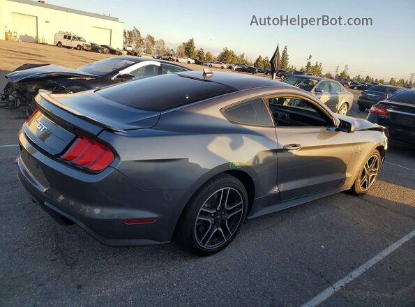 1FA6P8CF9M5140275 2021 FORD MUSTANG Gray Trasero derecho