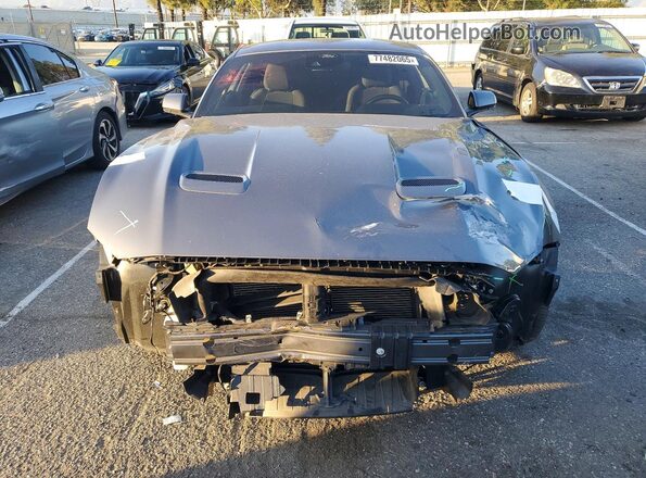 1FA6P8CF9M5140275 2021 FORD MUSTANG Gray Vista frontal