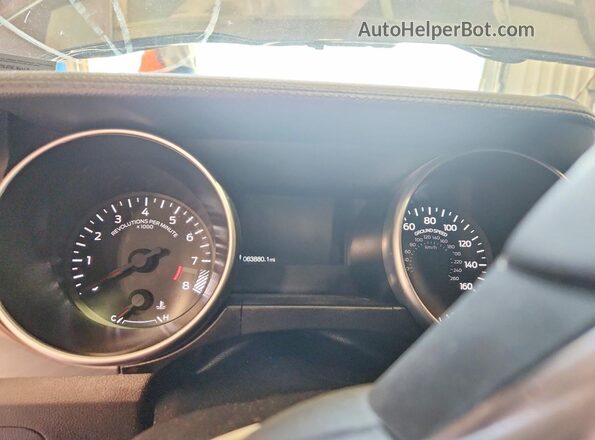 1FA6P8CF9P5301826 2023 FORD MUSTANG Black Vista del cuadro de instrumentos