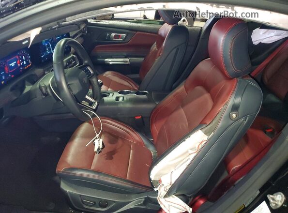 1FA6P8CF9R5416641 2024 FORD MUSTANG Black Widok wnętrza z przodu