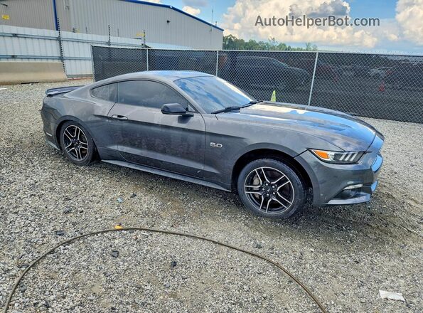 1FA6P8CFXH5332651 2017 FORD MUSTANG Серый Передняя правая четверть