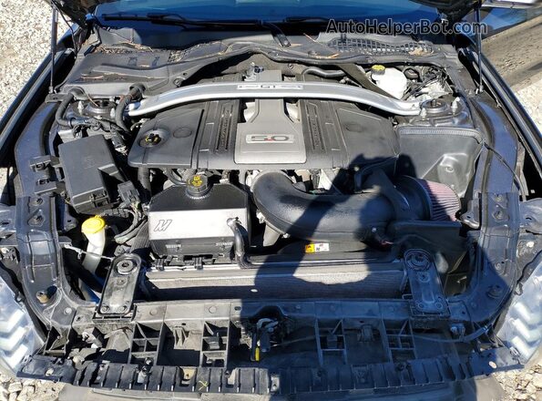1FA6P8CFXJ5104638 2018 FORD MUSTANG Серый Вид задней части салона