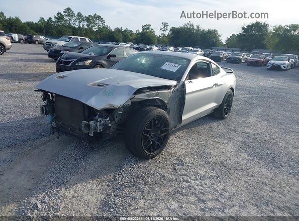 1FA6P8CFXJ5107622 2018 FORD MUSTANG Silver Vista tres cuartos delantera izquierda