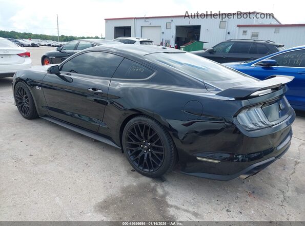 1FA6P8CFXJ5108592 2018 FORD MUSTANG Черный Задняя левая четверть