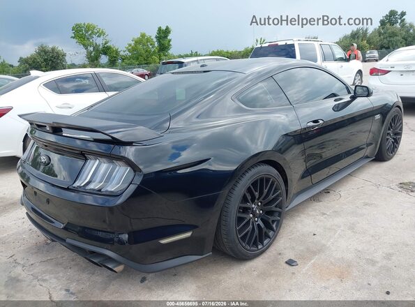 1FA6P8CFXJ5108592 2018 FORD MUSTANG Черный Задняя правая четверть
