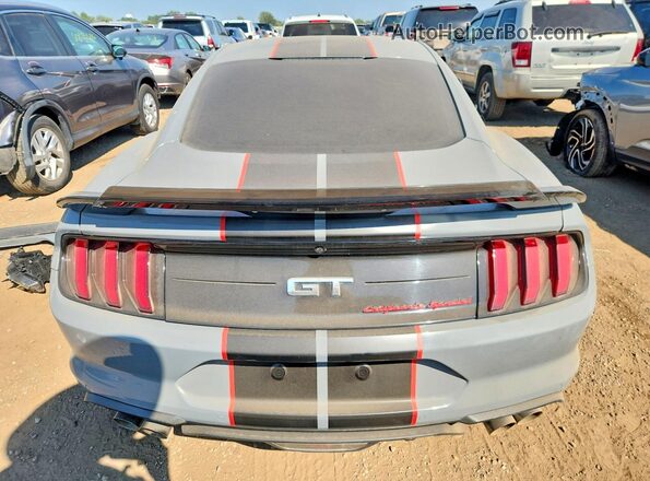 1FA6P8CFXM5156338 2021 FORD MUSTANG Gray Հետևի տեսք