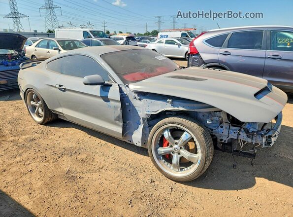 1FA6P8CFXM5156338 2021 FORD MUSTANG Gray Առջևի աջ