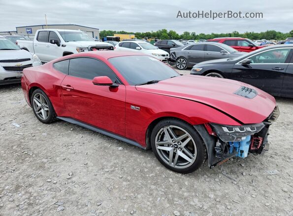 1FA6P8CFXR5409519 2024 FORD MUSTANG Red Delantero derecho