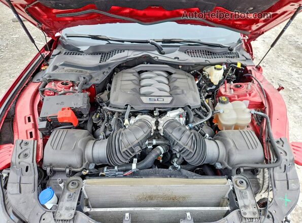 1FA6P8CFXR5409519 2024 FORD MUSTANG Red Vista interior trasera