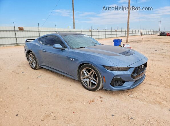 1FA6P8CFXS5411342 2025 FORD MUSTANG Blue Przód prawy
