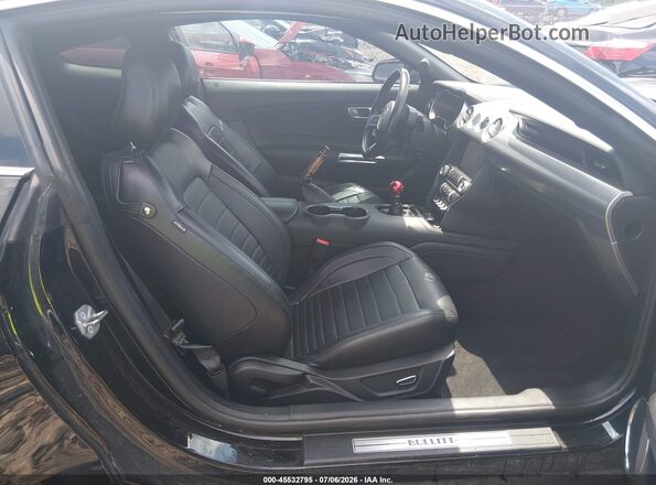 1FA6P8K01K5506322 2019 FORD MUSTANG Black Widok wnętrza z przodu