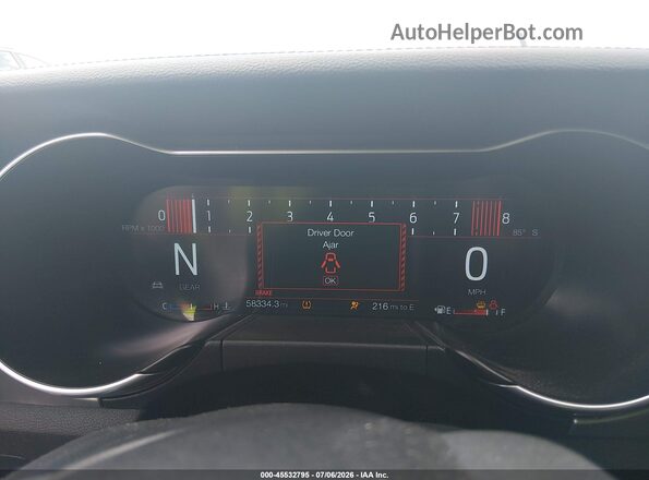 1FA6P8K01K5506322 2019 FORD MUSTANG Black Widok tylnych siedzeń