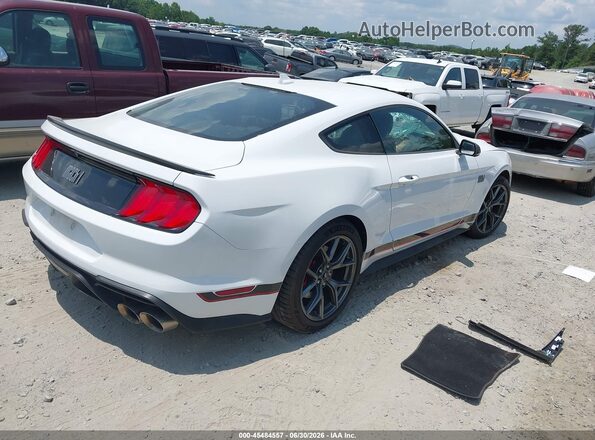 1FA6P8R02M5554498 2021 FORD MUSTANG Белый Передняя левая четверть