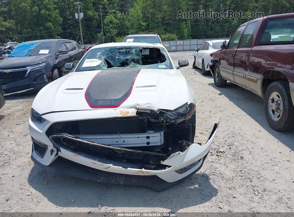 1FA6P8R02M5554498 2021 FORD MUSTANG Белый Вид панели приборов