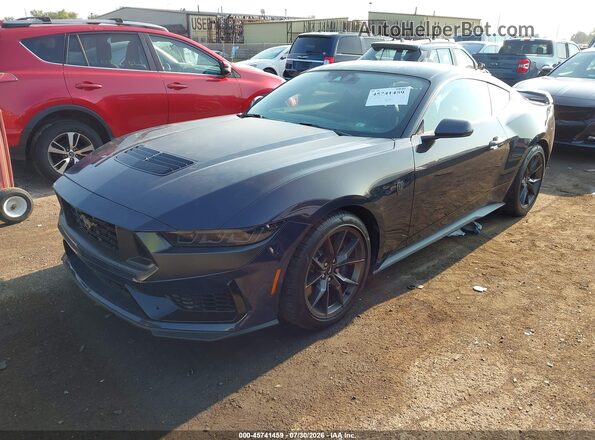 1FA6P8R08R5501036 2024 FORD MUSTANG Синий Передняя левая четверть
