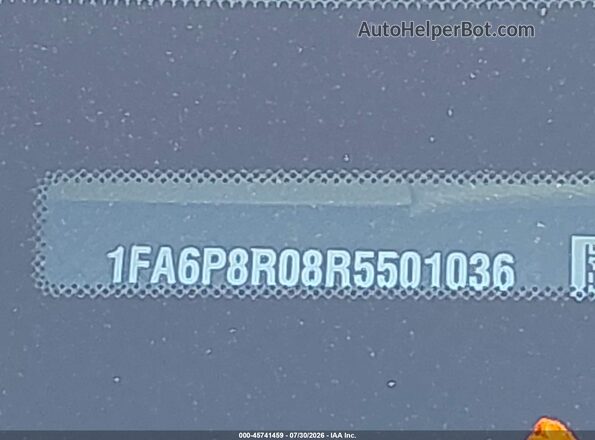 1FA6P8R08R5501036 2024 FORD MUSTANG Синий Вид подкапотного пространства