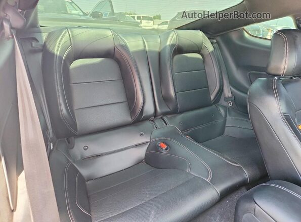 1FA6P8R0XN5554444 2022 FORD MUSTANG Gray Rear seats view