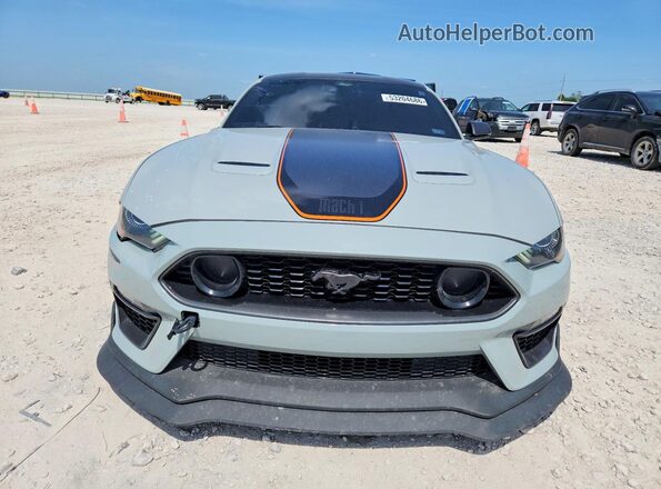 1FA6P8R0XN5554444 2022 FORD MUSTANG Gray Front view