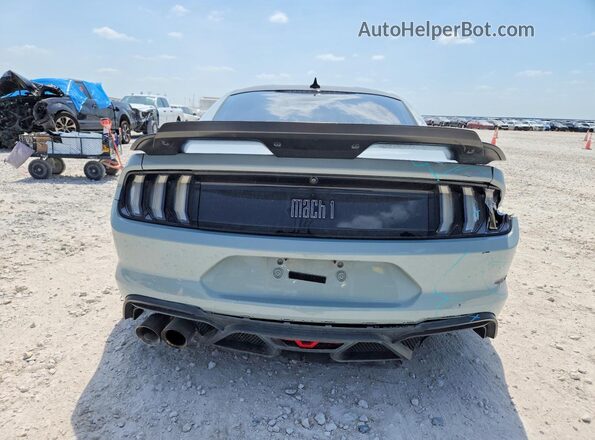 1FA6P8R0XN5554444 2022 FORD MUSTANG Gray Rear view
