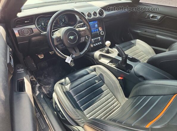 1FA6P8R0XN5554444 2022 FORD MUSTANG Gray Dashboard view