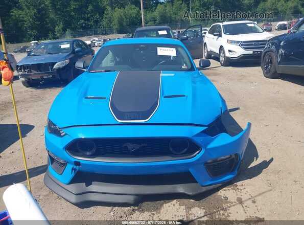 1FA6P8R0XN5554623 2022 FORD MUSTANG Blue უკანა სალონის ხედი
