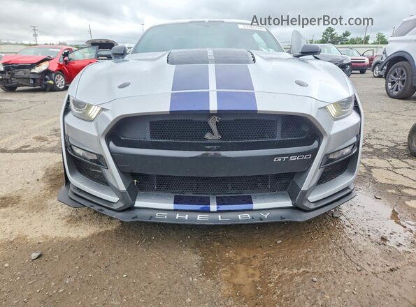 1FA6P8SJXM5503818 2021 FORD MUSTANG Silver Widok z przodu