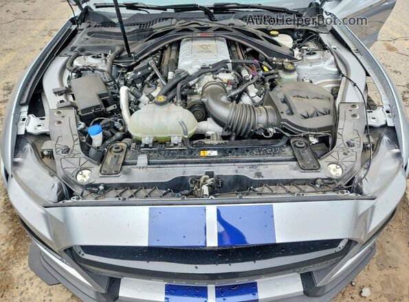 1FA6P8SJXM5503818 2021 FORD MUSTANG Silver Widok wnętrza z tyłu