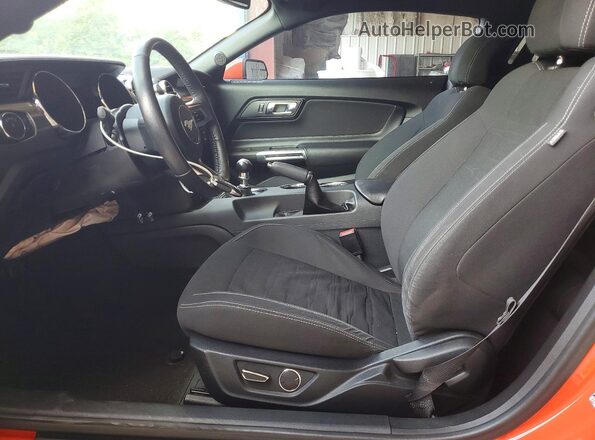 1FA6P8TH0G5219355 2016 FORD MUSTANG Orange Вид салону спереду