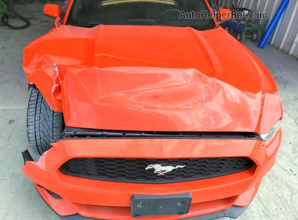 1FA6P8TH0G5219355 2016 FORD MUSTANG Orange Вид задньої частини салону