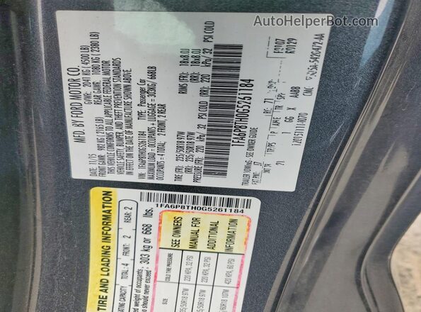 1FA6P8TH0G5261184 2016 FORD MUSTANG Gray Widok komory silnika