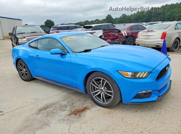 1FA6P8TH0H5226419 2017 FORD MUSTANG Blue Передня права чверть