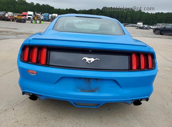 1FA6P8TH0H5226419 2017 FORD MUSTANG Blue Вид ззаду