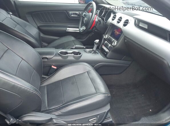 1FA6P8TH0H5293036 2017 FORD MUSTANG Синий Вид салона спереди