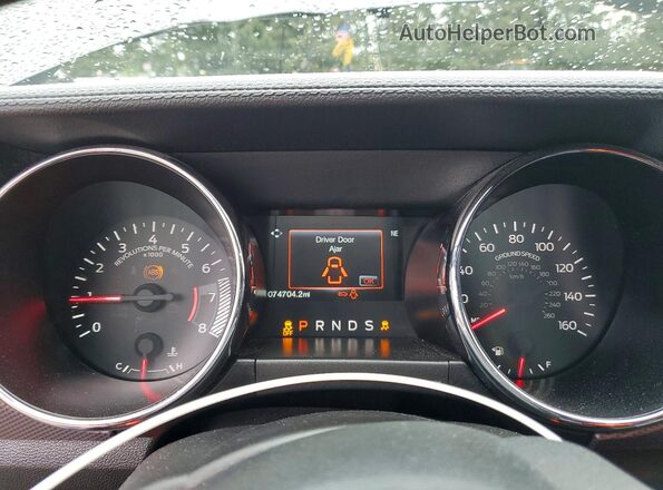1FA6P8TH0H5318968 2017 FORD MUSTANG Gray ხელსაწყოთა პანელის ხედი