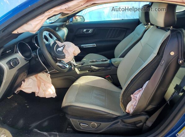1FA6P8TH0H5343028 2017 FORD MUSTANG Blue Սալոնի դիմացի տեսք