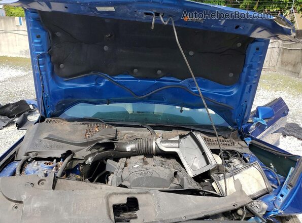 1FA6P8TH0H5343028 2017 FORD MUSTANG Blue Սալոնի հետևի տեսք